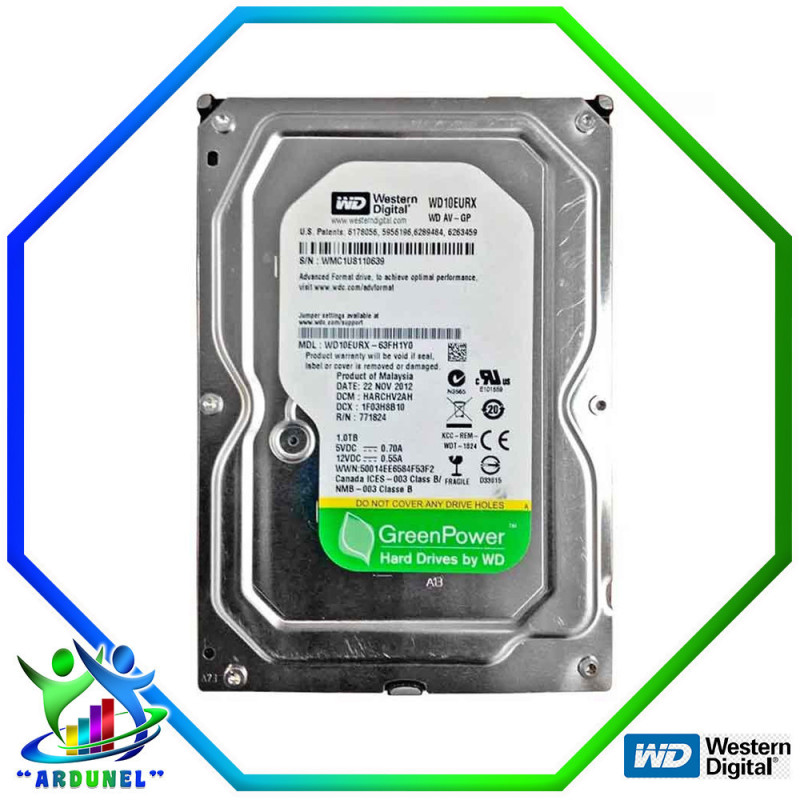 DISCO DURO WESTERN DIGITAL PULL 1TB DISCO DURO WESTERN DIGITAL PULL 1TB