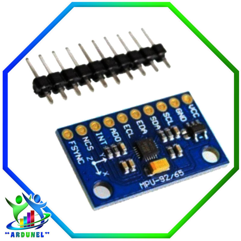 SENSOR ACELERÓMETRO, GIROSCOPIO, MAGNETÓMETRO MPU 9250 SENSOR ACELERÓMETRO, GIROSCOPIO, MAGNETÓMETRO MPU 9250