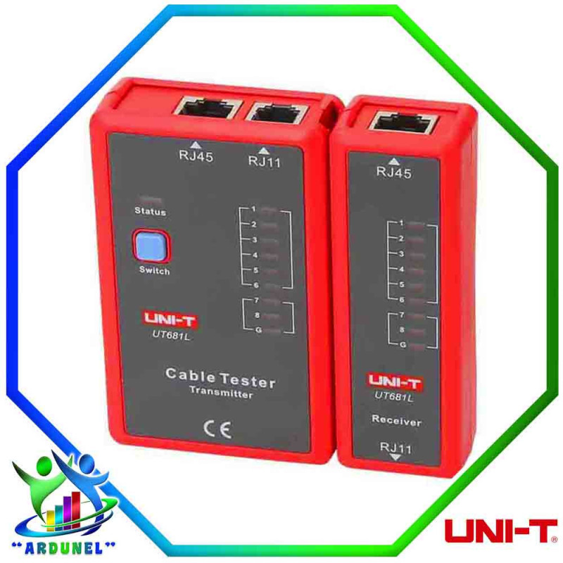 UT681L TESTER DE RED PARA CABLE RJ45 Y RJ11 UT681L TESTER DE RED PARA CABLE RJ45 Y RJ11
