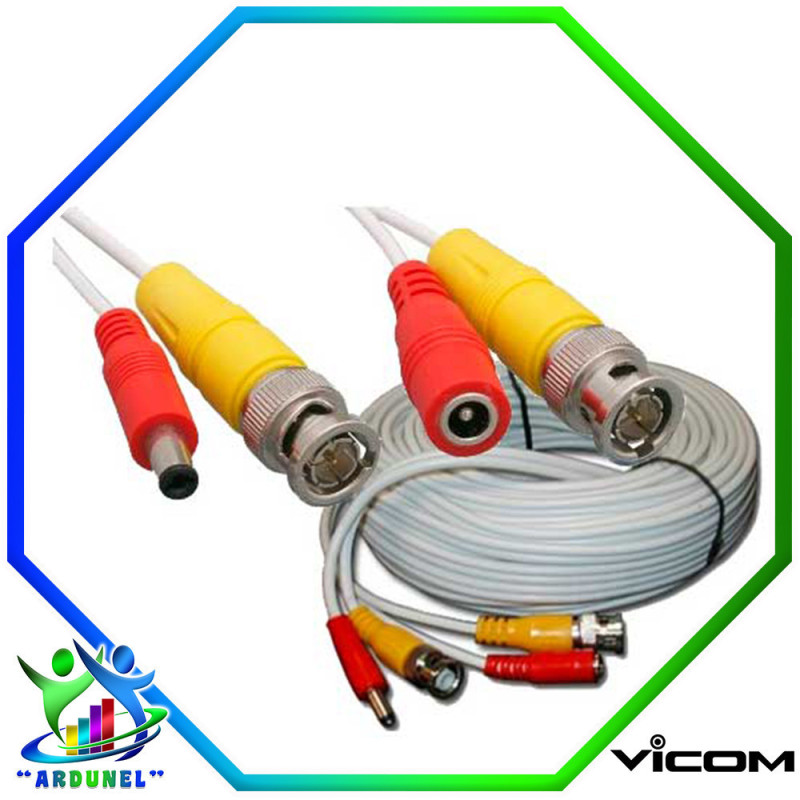 PATCH CORD BNC+DC 22 METROS BLANCO PATCH CORD BNC+DC 22 METROS BLANCO