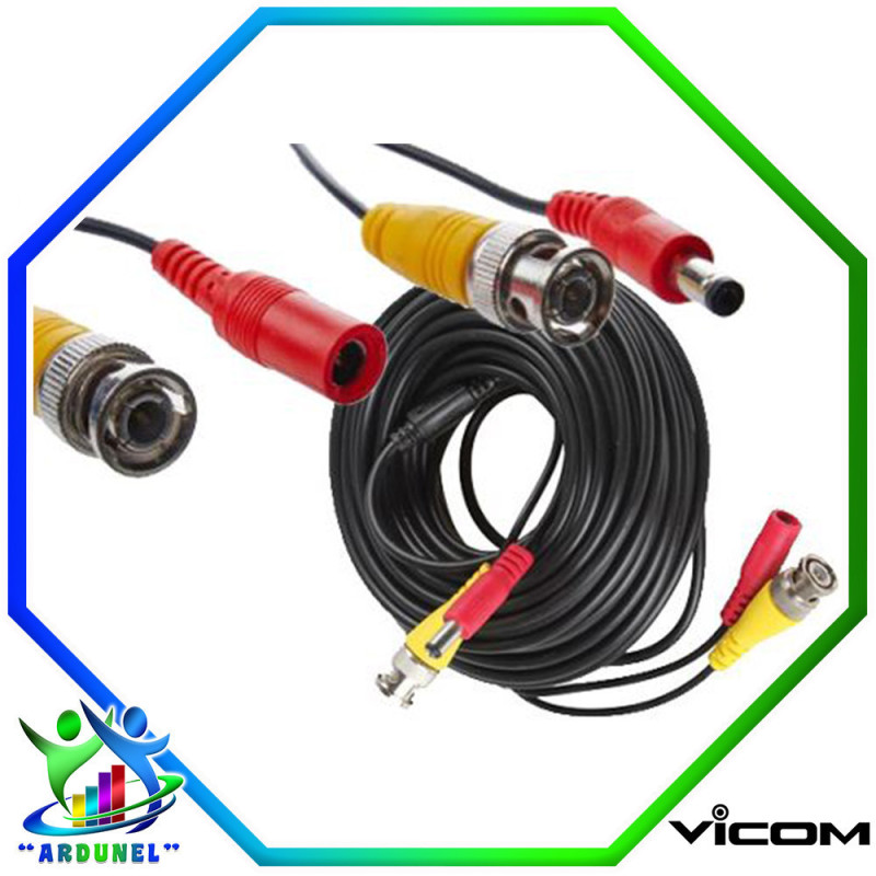PATCH CORD BNC+DC 22 METROS NEGRO PATCH CORD BNC+DC 22 METROS NEGRO