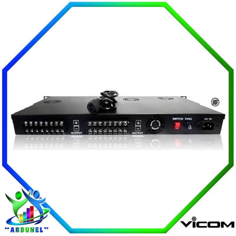 FUENTE RACKEABLE 16 CANALES 12V 16.5A FUENTE RACKEABLE 16 CANALES 12V 16.5A