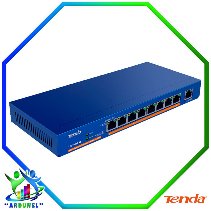 SWITCH DE POE 9 PUERTOS *8 POE *100MBPS SWITCH DE POE 9 PUERTOS *8 POE *100MBPS