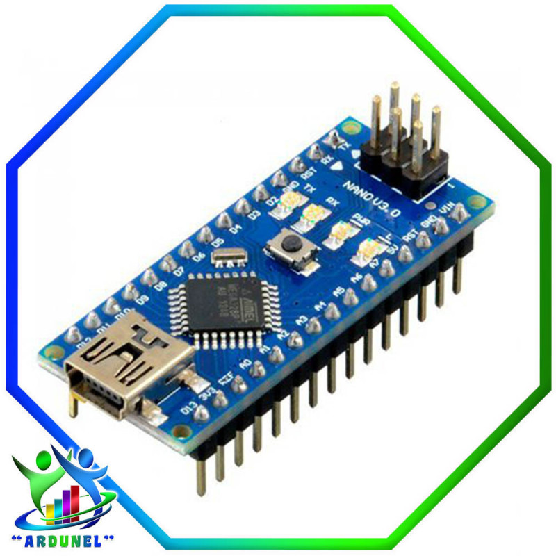 ARDUINO NANO ATMEGA 328P + CABLE USB (ORIGINAL) ARDUINO NANO ATMEGA 328P + CABLE USB (ORIGINAL)
