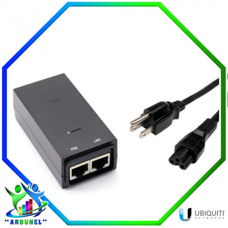 ADAPTADOR POE UBIQUITI DE 24 VDC ADAPTADOR POE UBIQUITI DE 24 VDC