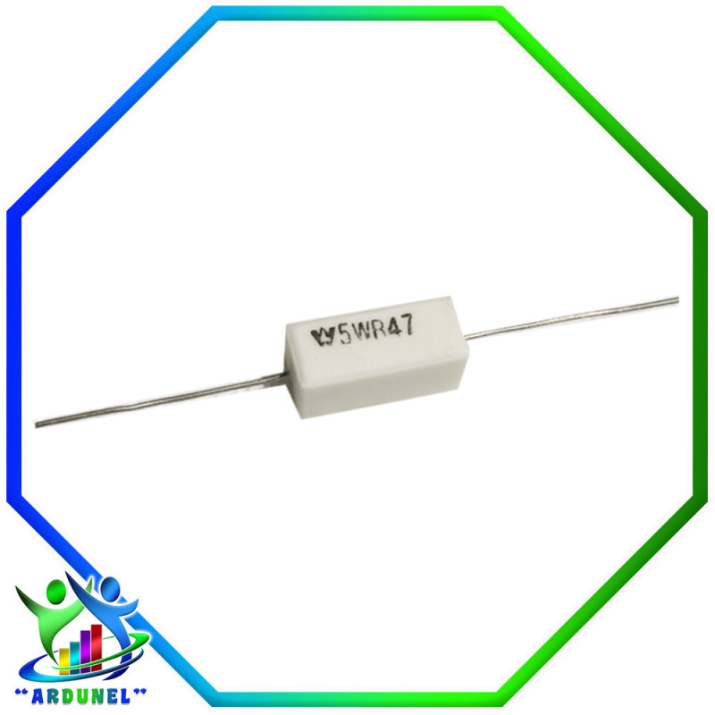 RESISTENCIA CERAMICA 0.47 OHM 5W RESISTENCIA CERAMICA 0.47 OHM 5W