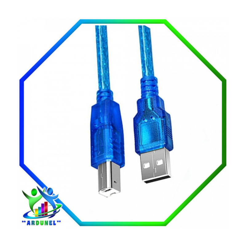 CABLE USB 2,0 AM/BM TRABSP. AZUL C/FILTRO 1,8MTS. CABLE USB 2,0 AM/BM TRABSP. AZUL C/FILTRO 1,8MTS.