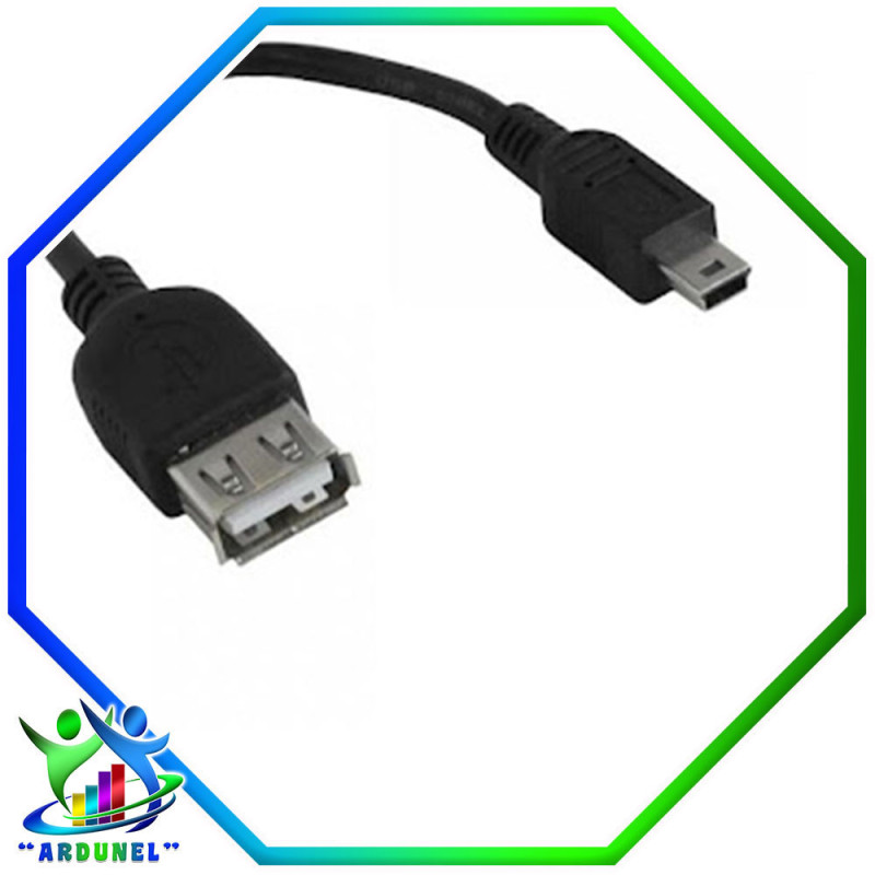 CABLE USB 2,0 AF A 5P MINI USB MACHO 1,8MTS NEGRO CABLE USB 2,0 AF A 5P MINI USB MACHO 1,8MTS NEGRO