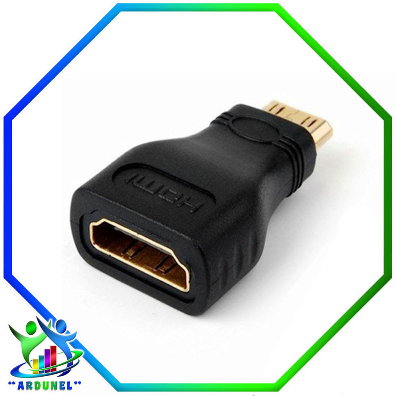 ADAPTADOR HDMI HEMBRA A MINI HDMI MACHO ADAPTADOR HDMI HEMBRA A MINI HDMI MACHO