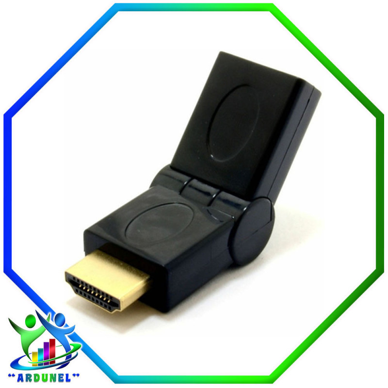 ADAPTADOR HDMI HEMBRA A HDMI MACHO 360ro ADAPTADOR HDMI HEMBRA A HDMI MACHO 360ro