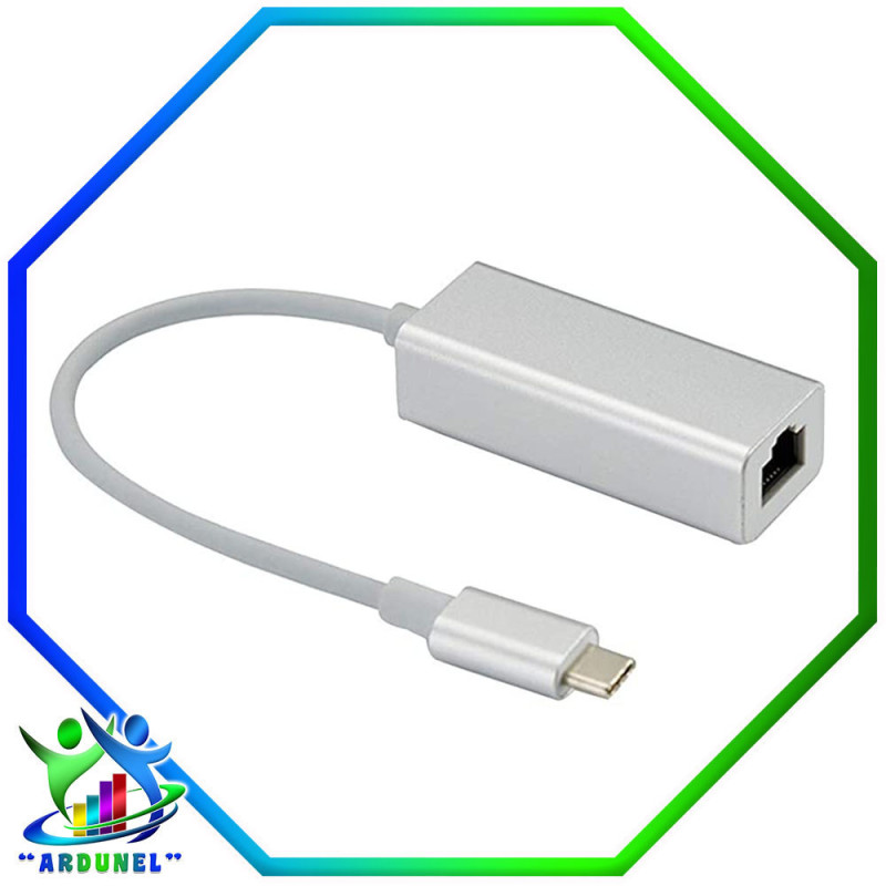 TYPE-C ETHERNET ADAPTADOR USB/RJ45 TYPE-C ETHERNET ADAPTADOR USB/RJ45