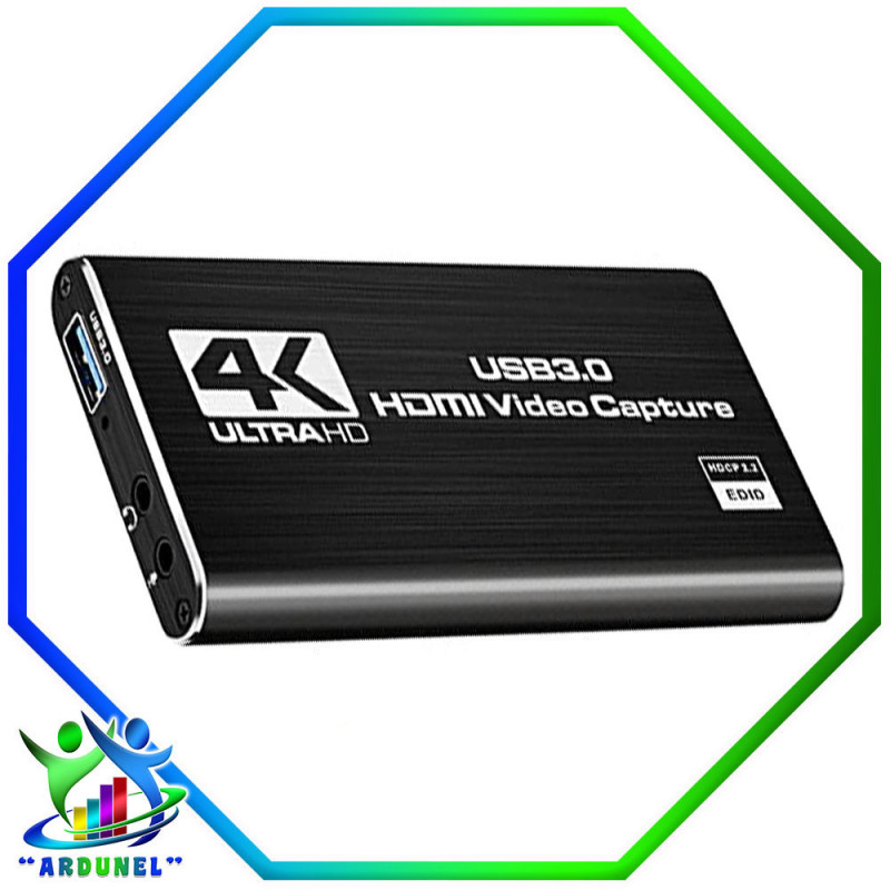 CAPTURADOR DE TV JUEGOS HDMI A USB 3.0 FULL HD 1080P NEGRO ROWLAND CAPTURADOR DE TV JUEGOS HDMI A USB 3.0 FULL HD 1080P NEGRO ROWLAND