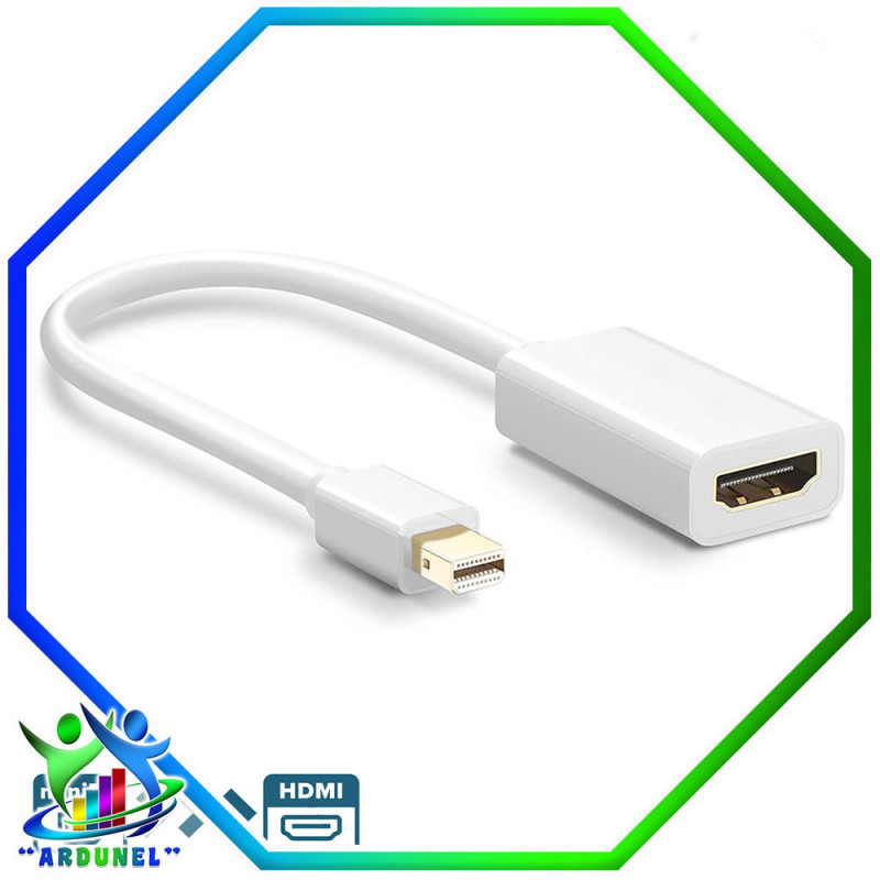 ADAP. CABLE MINI DISPLAY A HDMI HEMBRA BLANCO ADAP. CABLE MINI DISPLAY A HDMI HEMBRA BLANCO