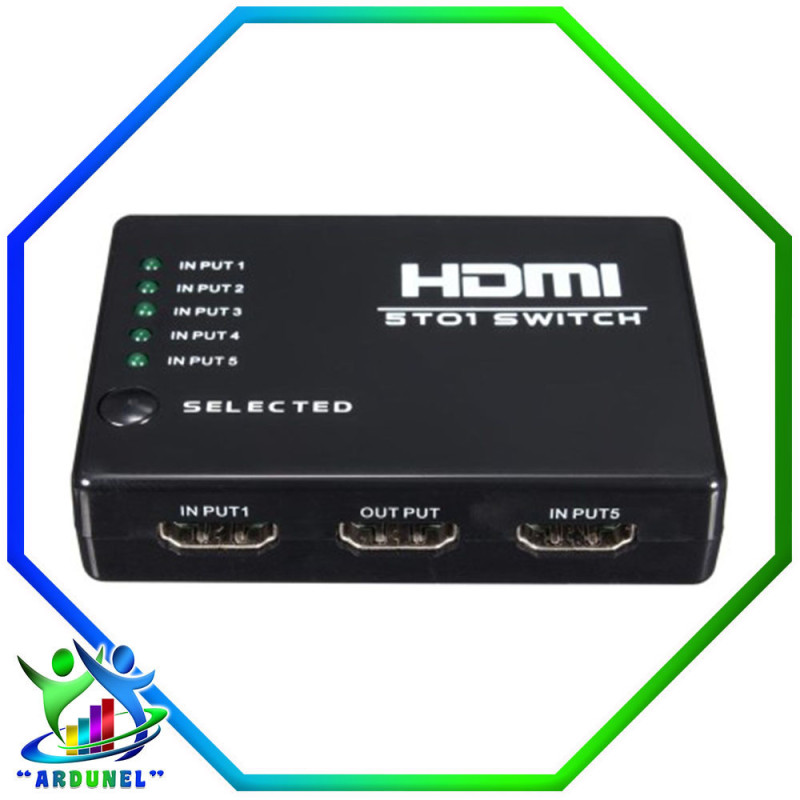 3-PORT HDMI SWITCH NEGRO METÁLICO 3-PORT HDMI SWITCH NEGRO METÁLICO