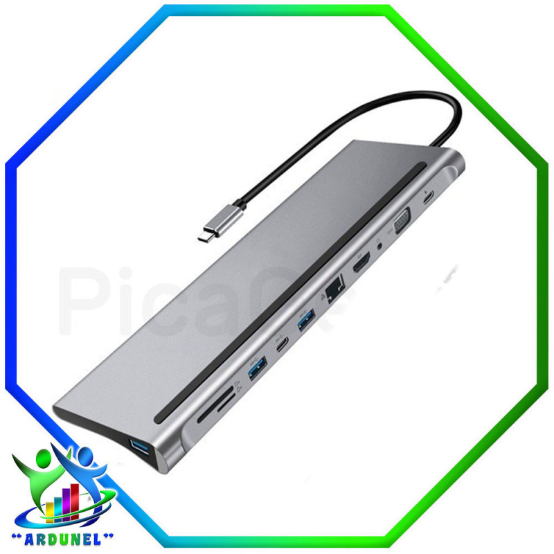 HUB 11 EN 1 USB-C ADAPTADOR 4K HUB 11 EN 1 USB-C ADAPTADOR 4K