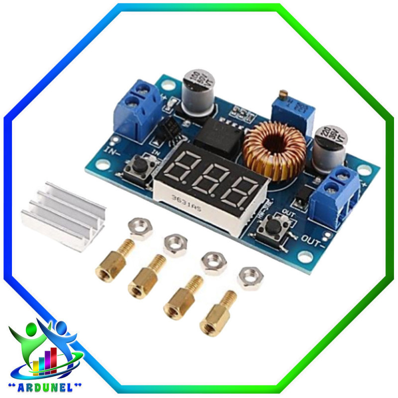 MÓDULO XL4015 REGULADOR AJUSTABLE 5A 75W CON VOLTIMETRO 4,0-38V A 1,25-36V MÓDULO XL4015 REGULADOR AJUSTABLE 5A 75W CON VOLTIMETRO 4,0-38V A 1,25-36V