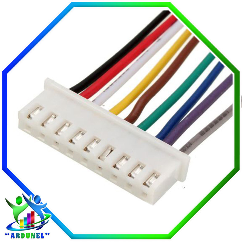 CONECTOR JST XH2,54MM 10PIN 26AWG CON CABLE 20CM CONECTOR JST XH2,54MM 10PIN 26AWG CON CABLE 20CM