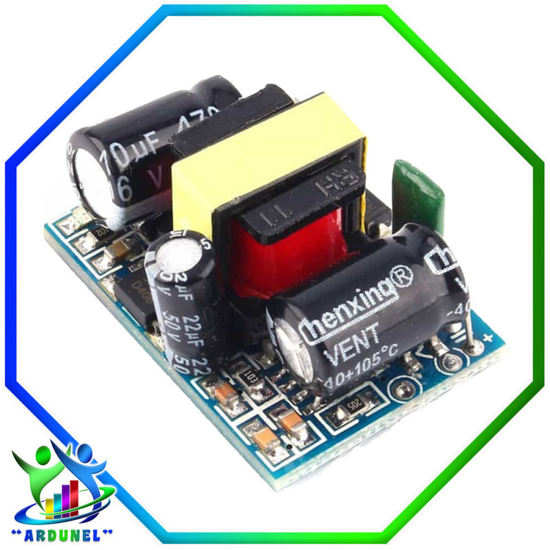 MÓDULO MINI FUENTE DE ALIMENTACIÓN AC-DC 220V A 5V 1A (3.5W) MÓDULO MINI FUENTE DE ALIMENTACIÓN AC-DC 220V A 5V 1A (3.5W)