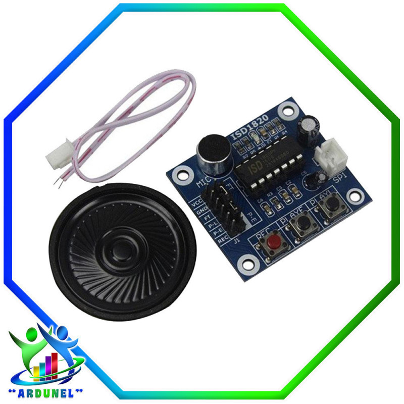 MODULO GRABADOR DE VOZ 1820PY + PARLANTE MODULO GRABADOR DE VOZ 1820PY + PARLANTE