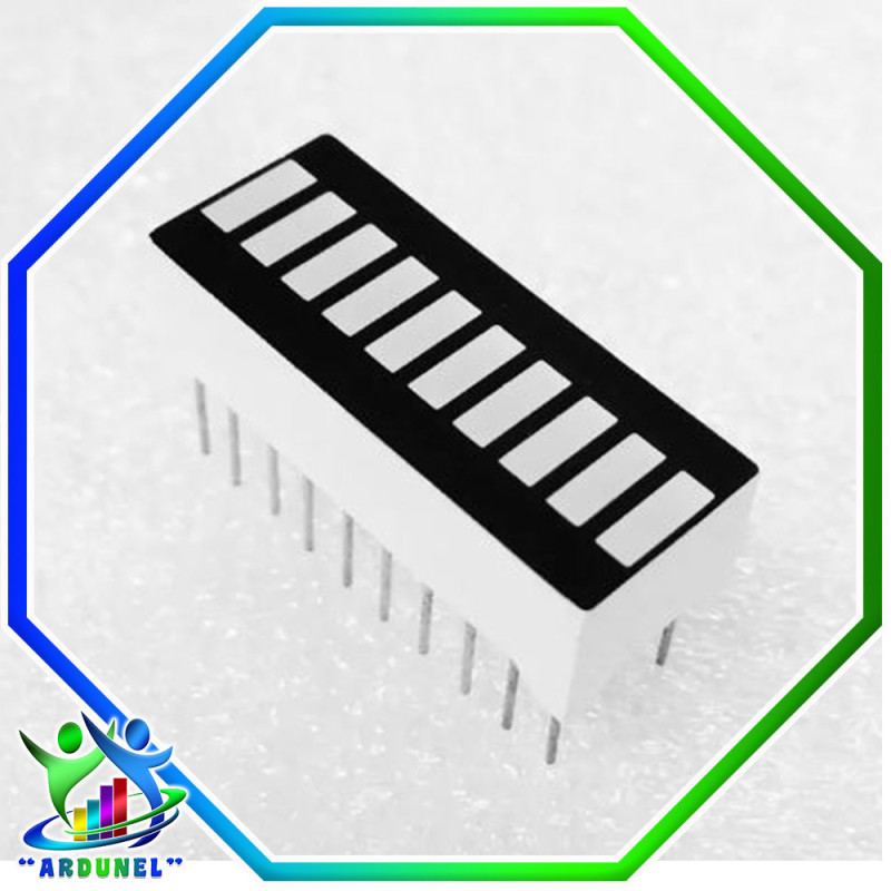 DISPLAY LED DE 10 SEGMENTOS VERDE DISPLAY LED DE 10 SEGMENTOS VERDE