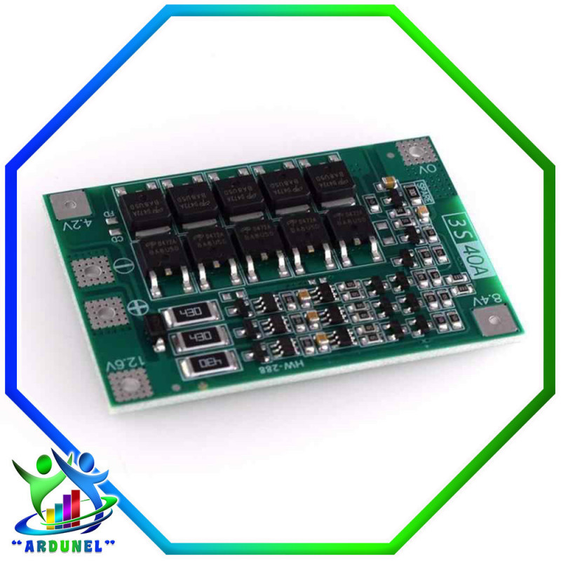MODULO DE CARGA BMS 3S 40A 18650 11,1V 12,6V MODULO DE CARGA BMS 3S 40A 18650 11,1V 12,6V