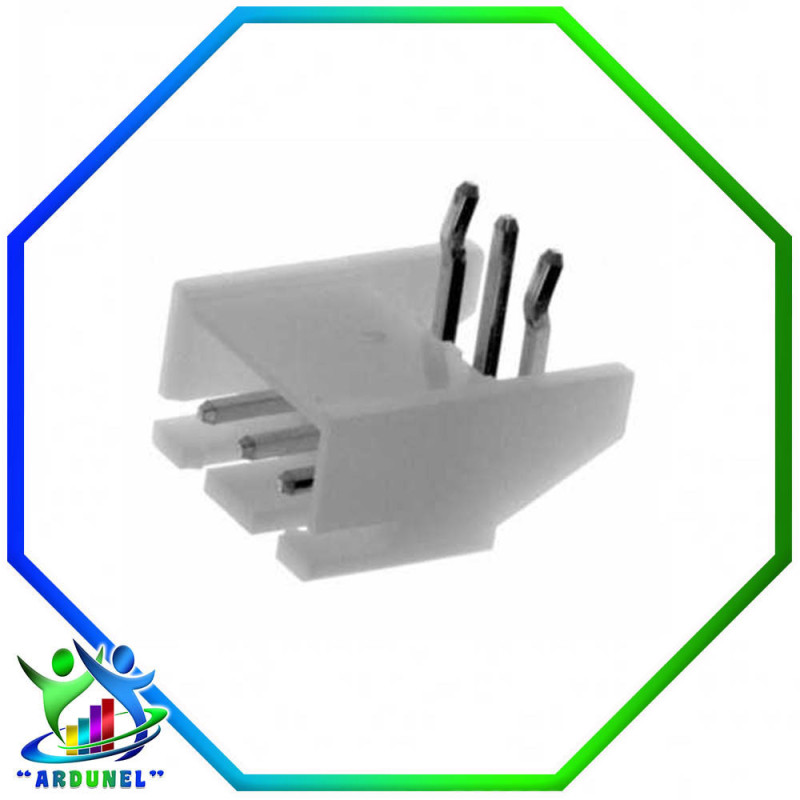 CONECTOR JST XH 3 PIN EN L MACHO 2.54MM CONECTOR JST XH 3 PIN EN L MACHO 2.54MM