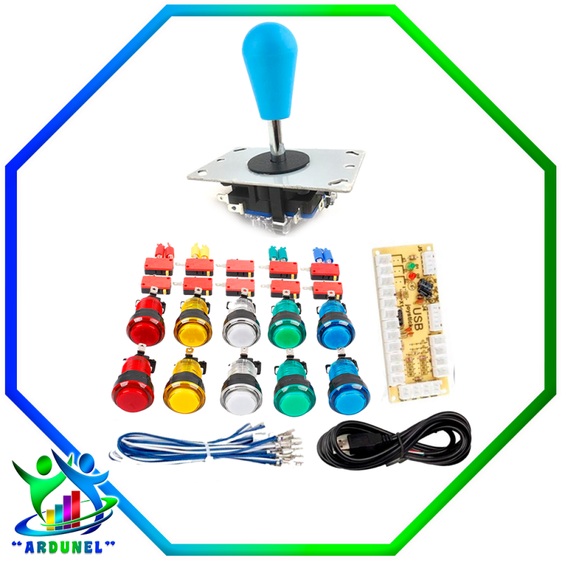 KIT ARCADE JOYSTICK ZERO DELAY 1 PLAYER KIT ARCADE JOYSTICK ZERO DELAY 1 PLAYER