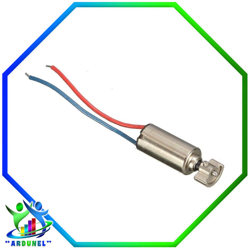 MICRO MOTOR DE VIBRACIÓN DC 1.5V-3V 4*8MM (ALAMBRE ROJO - AZUL DE 45MM) MICRO MOTOR DE VIBRACIÓN DC 1.5V-3V 4*8MM (ALAMBRE ROJO - AZUL DE 45MM)