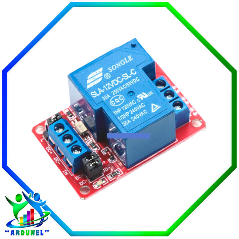 MÓDULO RELAY DE 1 CANAL 12V 30A DE PODER MÓDULO RELAY DE 1 CANAL 12V 30A DE PODER
