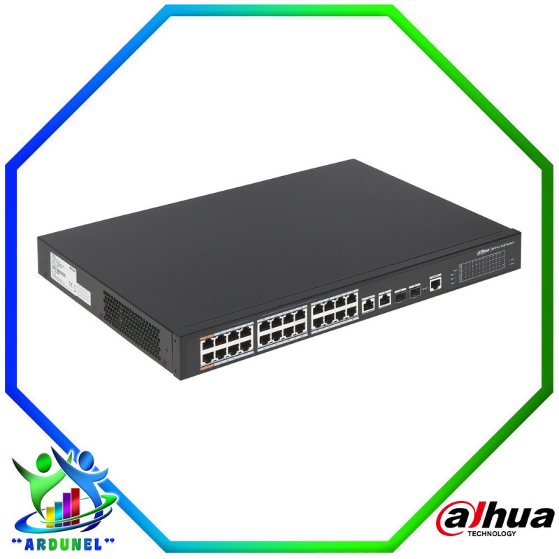 SWITCH POE DE 24 PUERTOS 360W SWITCH POE DE 24 PUERTOS 360W