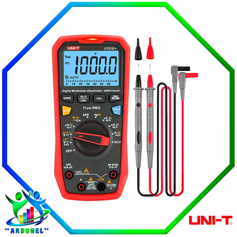 UT61E+ MULTIMETRO DIGITAL DE VALOR EFICAZ UT61E+ MULTIMETRO DIGITAL DE VALOR EFICAZ