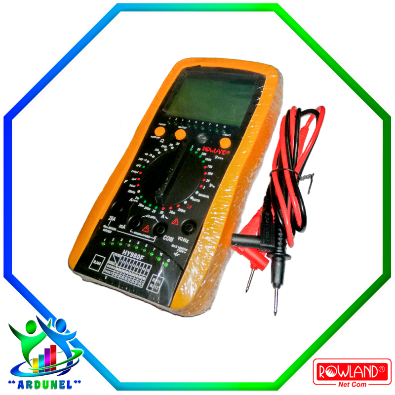 MULTIMETRO DIGITAL HY-980F ELECTRONICO Y RED RJ-11/12/45 (ROWLAND) MULTIMETRO DIGITAL HY-980F ELECTRONICO Y RED RJ-11/12/45 (ROWLAND)