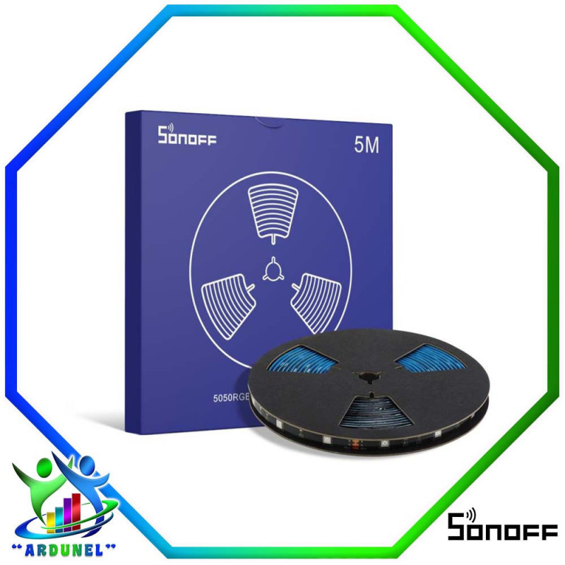 SONOFF TIRA DE LUCES LED INTELIGENTE 5050 RGB WI-FI (5 METROS) SONOFF TIRA DE LUCES LED INTELIGENTE 5050 RGB WI-FI (5 METROS)