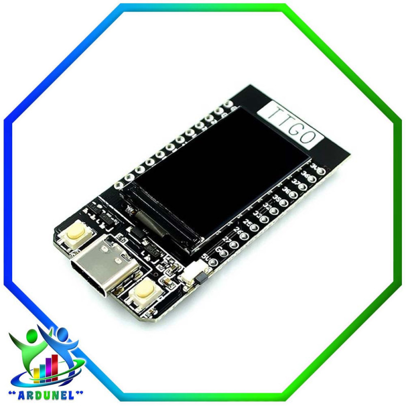 TTGO T-DISPLAY ESP32 WiFi BLEUTOOTH (TIPO C) TTGO T-DISPLAY ESP32 WiFi BLEUTOOTH (TIPO C)