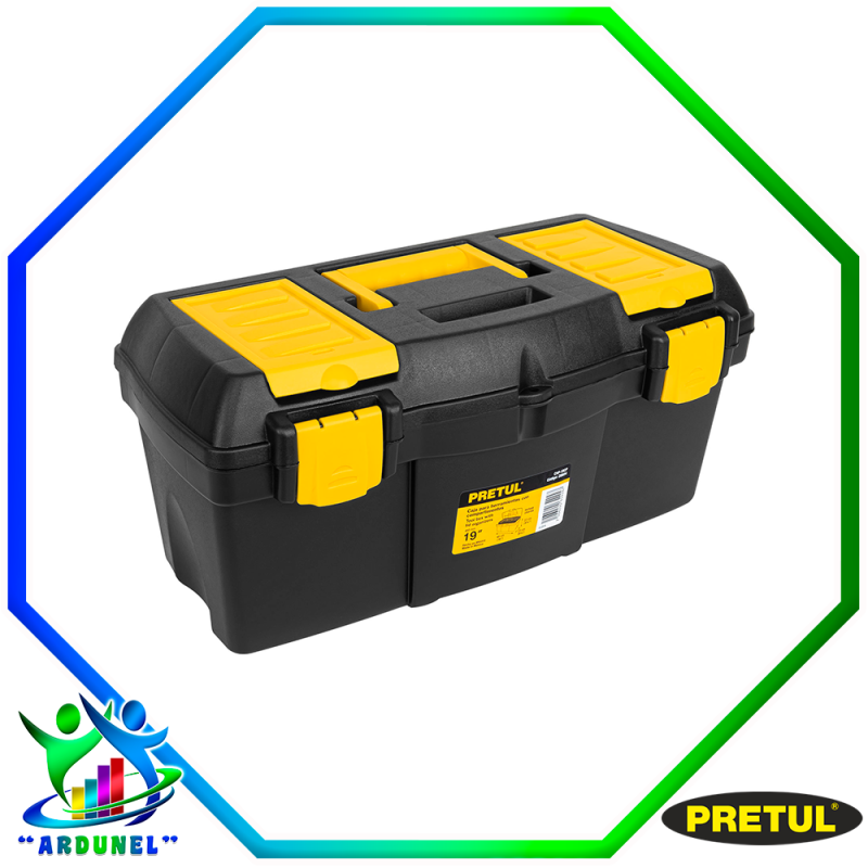 CAJA PLÁSTICA 19' CON COMPARTIMENTO (PRETUL) CAJA PLÁSTICA 19' CON COMPARTIMENTO (PRETUL)