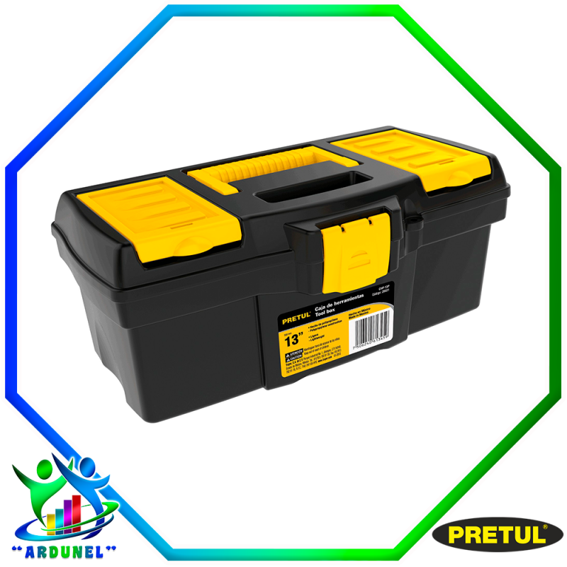 CAJA PLÁSTICA 13' CON COMPARTIMENTO (PRETUL) CAJA PLÁSTICA 13' CON COMPARTIMENTO (PRETUL)