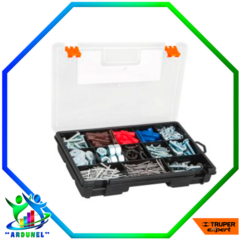 CAJA ORGANIZADOR DE 10" CON TAPA DE SEGURO DE 13 COMPARTIMIENTOS CAJA ORGANIZADOR DE 10" CON TAPA DE SEGURO DE 13 COMPARTIMIENTOS