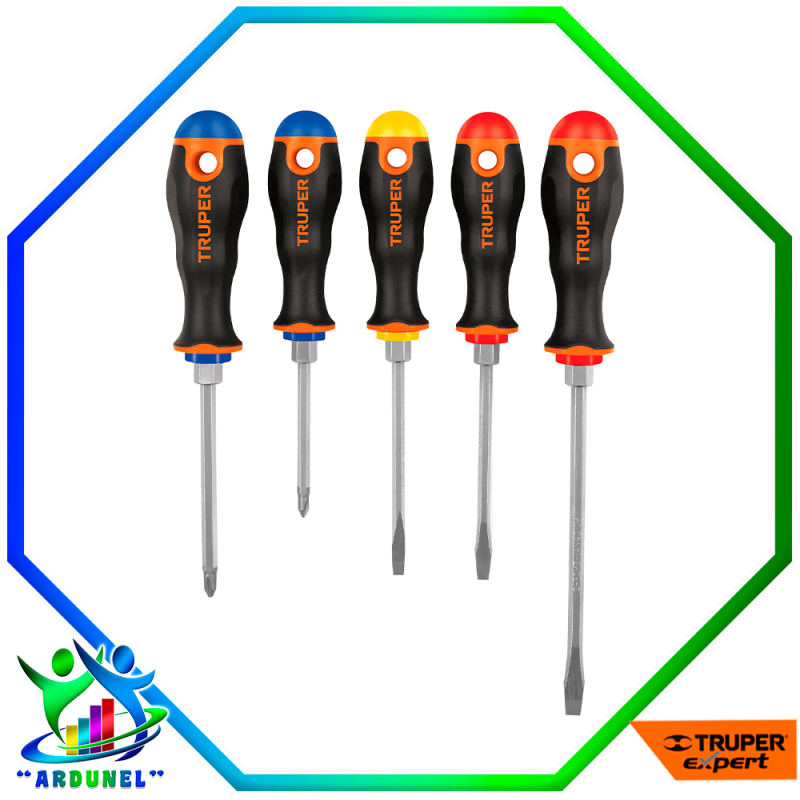 JUEGO DE DESARMADORES, MANGO COMFORT GRIP JUEGO DE DESARMADORES, MANGO COMFORT GRIP