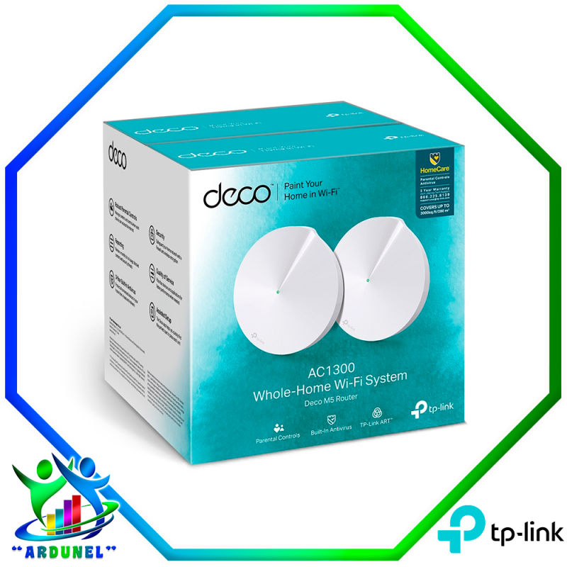 SISTEMAS WIFI MESH DECO M5(2-PACK) SISTEMAS WIFI MESH DECO M5(2-PACK)