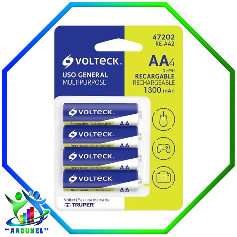 BATERIA RECARGABLE ALCALINA AA BLISTER (PACK 4 PILAS) BATERIA RECARGABLE ALCALINA AA BLISTER (PACK 4 PILAS)