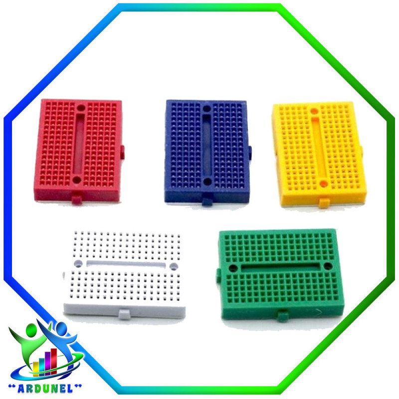 MINI PROTOBOARD DE 170 PTS. C.C. ACOPLABLE MINI PROTOBOARD DE 170 PTS. C.C. ACOPLABLE