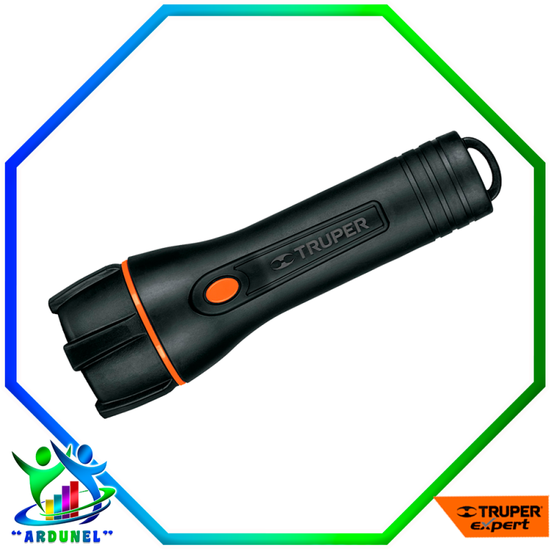 LINTERNA PLÁSTICA 1 LED 180 LM CON 2 PILAS D LINTERNA PLÁSTICA 1 LED 180 LM CON 2 PILAS D