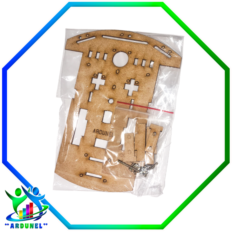 BASE CHASIS 2WD MDF 3MM BASE CHASIS 2WD MDF 3MM