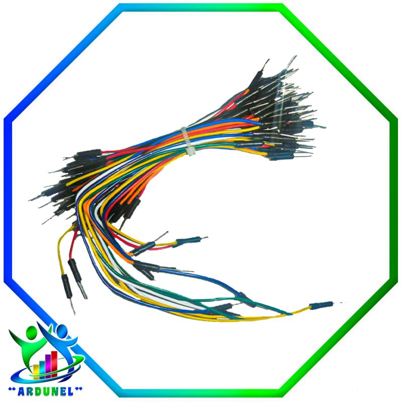 CABLES JUMPER MACHO-MACHO 65 UNIDADES (ALTA CALIDAD) CABLES JUMPER MACHO-MACHO 65 UNIDADES (ALTA CALIDAD)