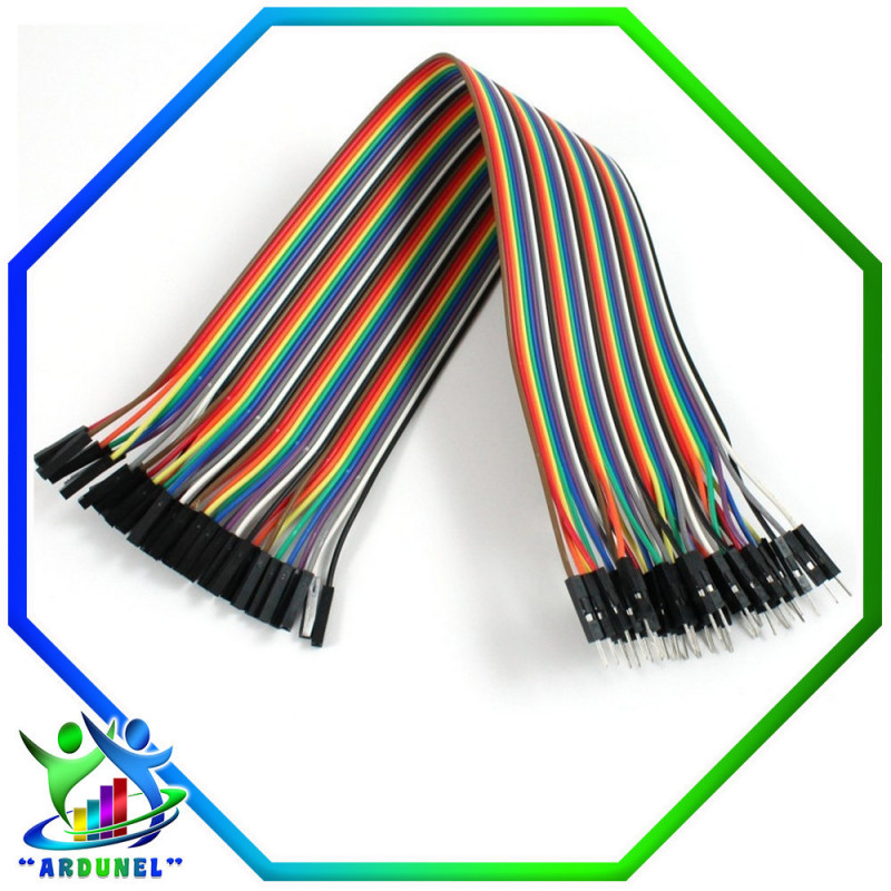 CABLES JUMPER MACHO-HEMBRA 20CM (ALTA CALIDAD) CABLES JUMPER MACHO-HEMBRA 20CM (ALTA CALIDAD)