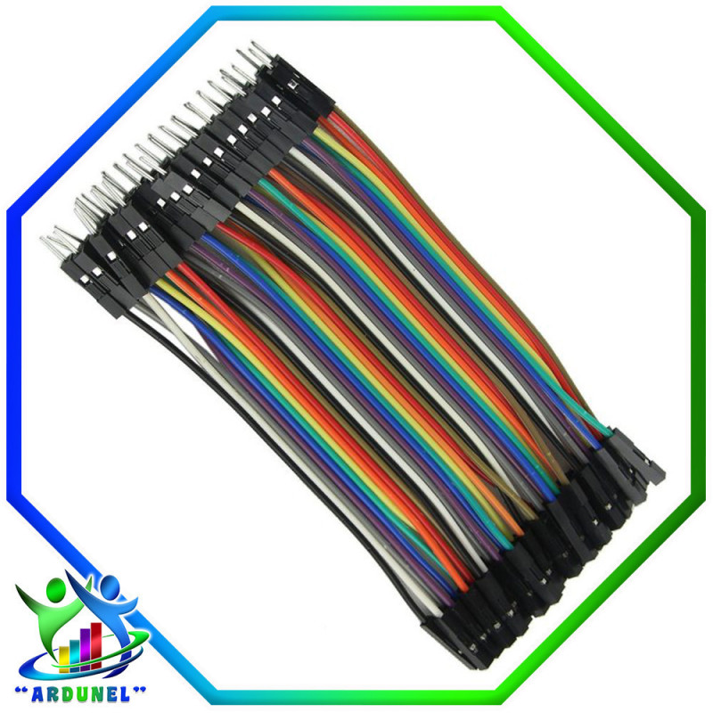 CABLES JUMPER MACHO-HEMBRA 10CM (ALTA CALIDAD) CABLES JUMPER MACHO-HEMBRA 10CM (ALTA CALIDAD)