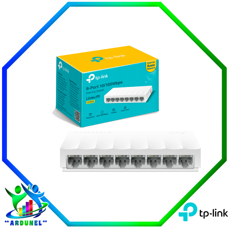 SWITCH LITE WAVE 8 PUERTOS ETHERNET*TECN SWITCH LITE WAVE 8 PUERTOS ETHERNET*TECN