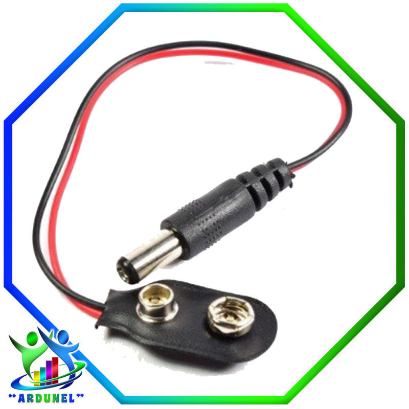 CONECTOR DE BATERÍA CON PLUG 9V CONECTOR DE BATERÍA CON PLUG 9V