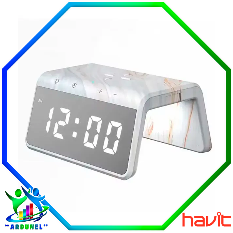 RELOJ CON ALARMA 6 EN 1 MARMOL RELOJ CON ALARMA 6 EN 1 MARMOL