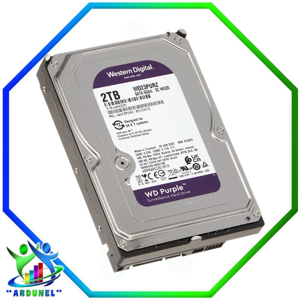 DISCO DURO WD 2TB PURPURA DISCO DURO WD 2TB PURPURA